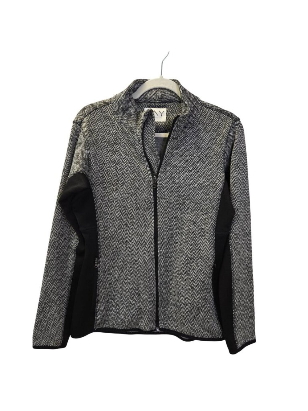Marc New York Andrew Marc Chevron Print Full Zip Activewear Jacket Size Small